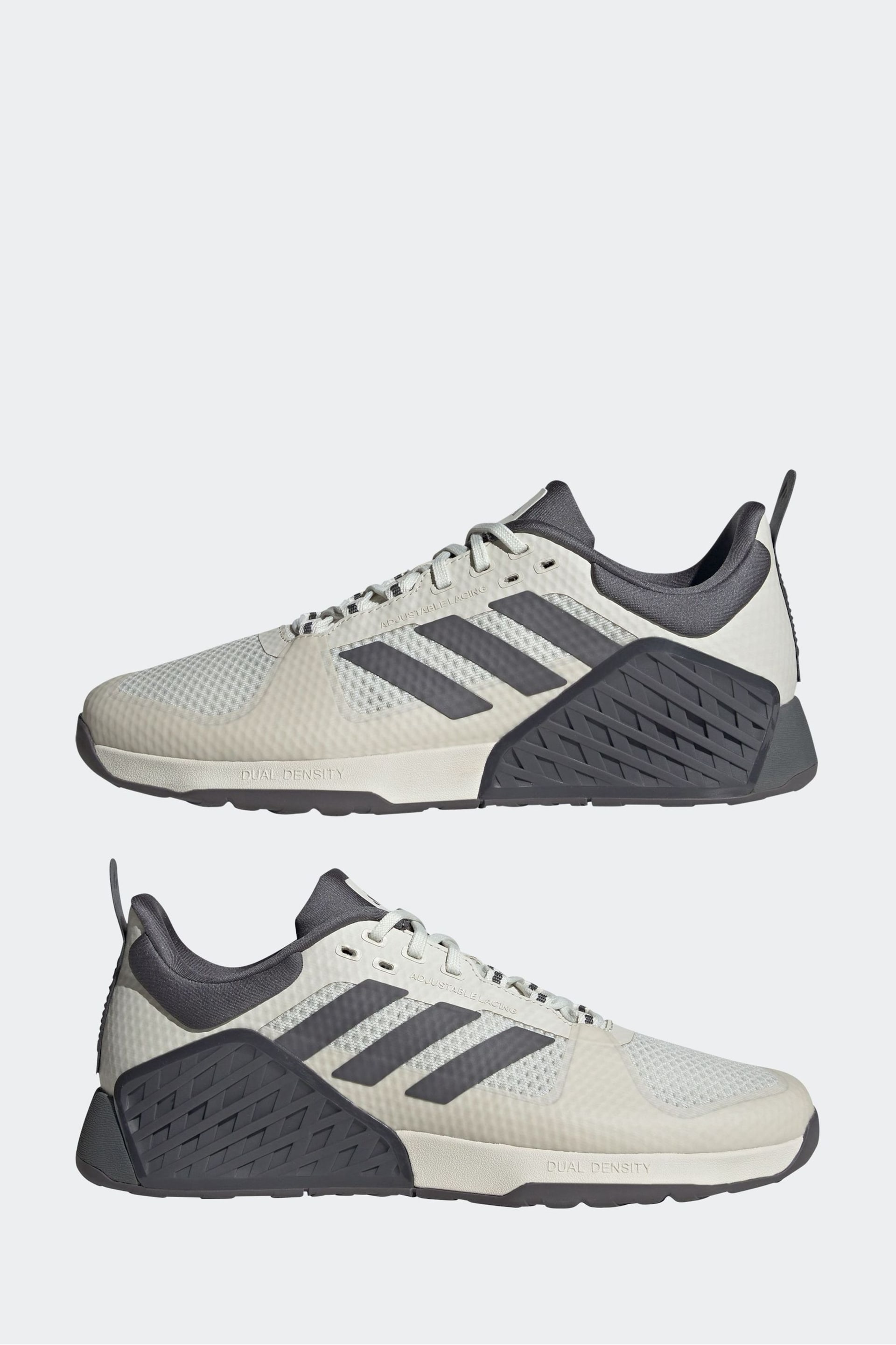 adidas Grey Dropset 2 Trainers - Image 6 of 10