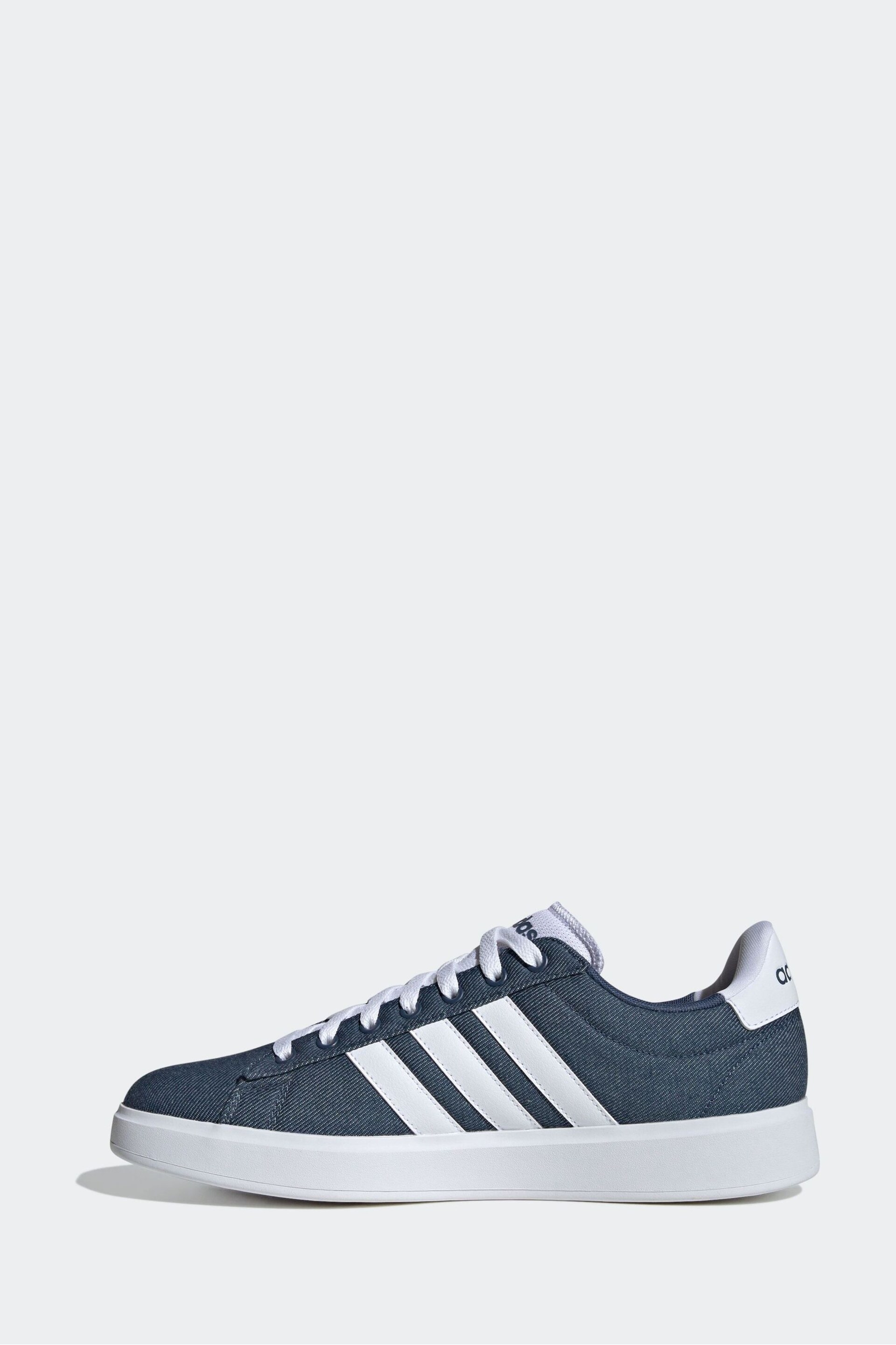 adidas Blue Grand Court 2.0 Trainers - Image 4 of 9