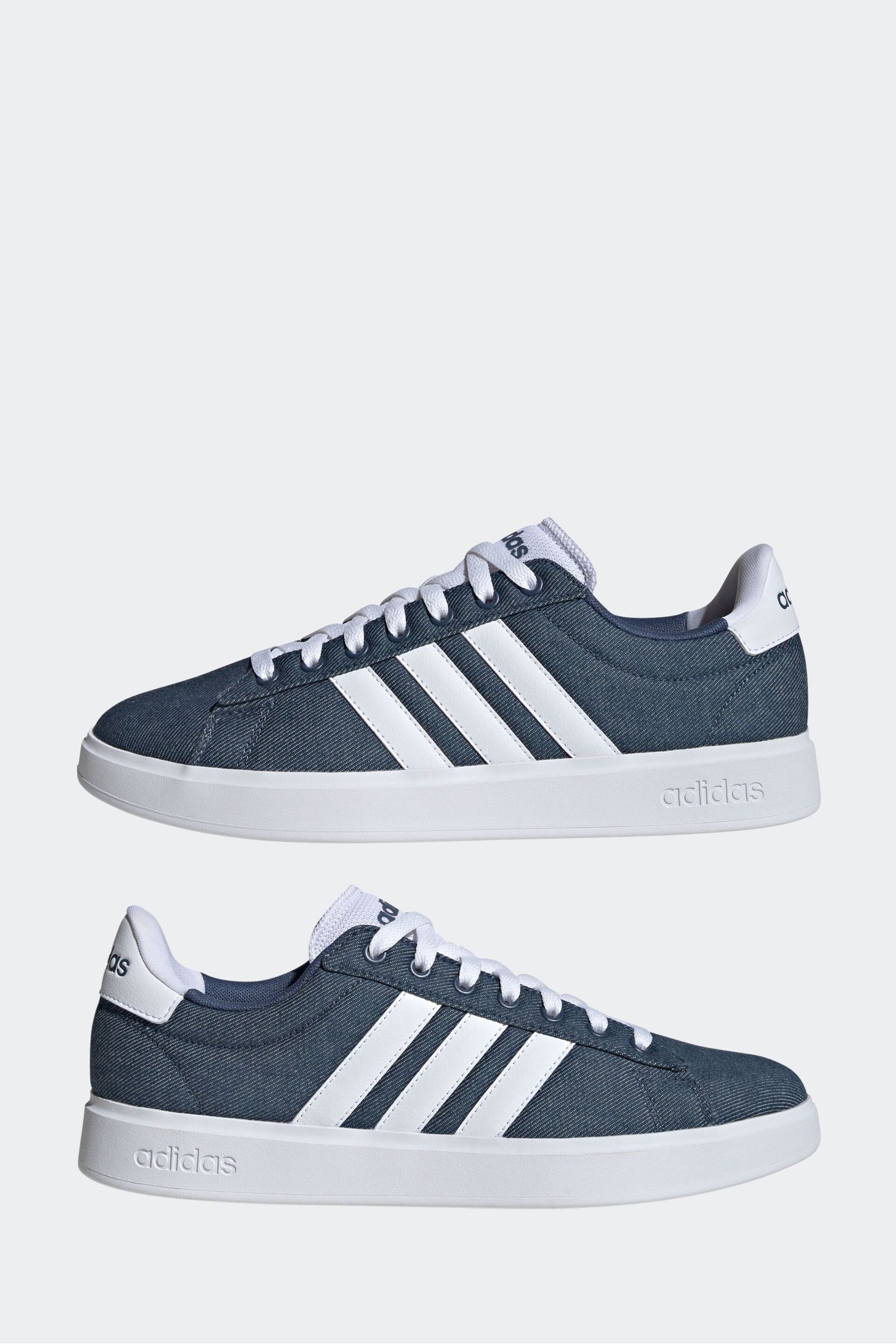 adidas Blue Grand Court 2.0 Trainers - Image 5 of 9