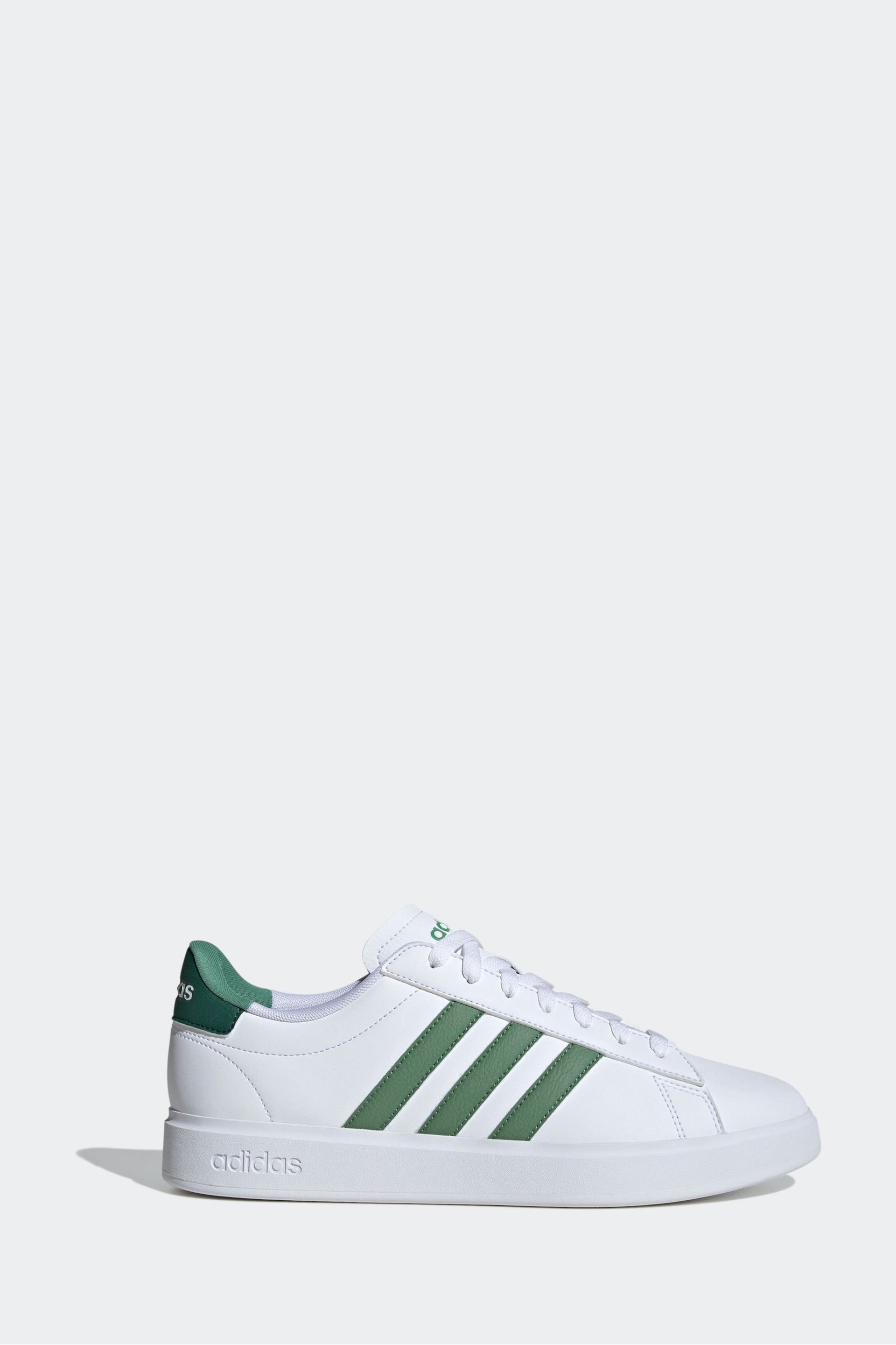 adidas Green White Sportswear Grand Court 2.0 Trainers - Image 1 of 7