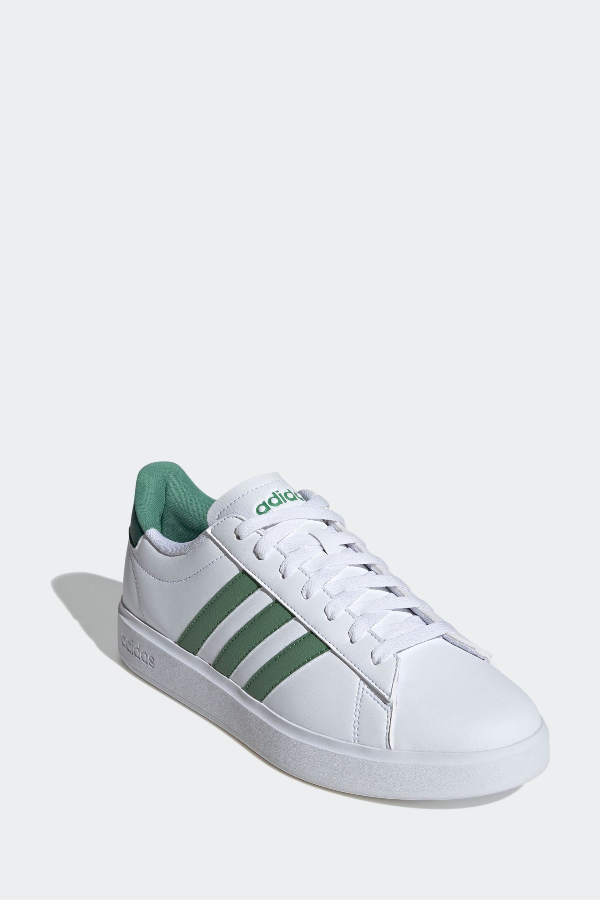 adidas Green White Sportswear Grand Court 2.0 Trainers - Image 2 of 7