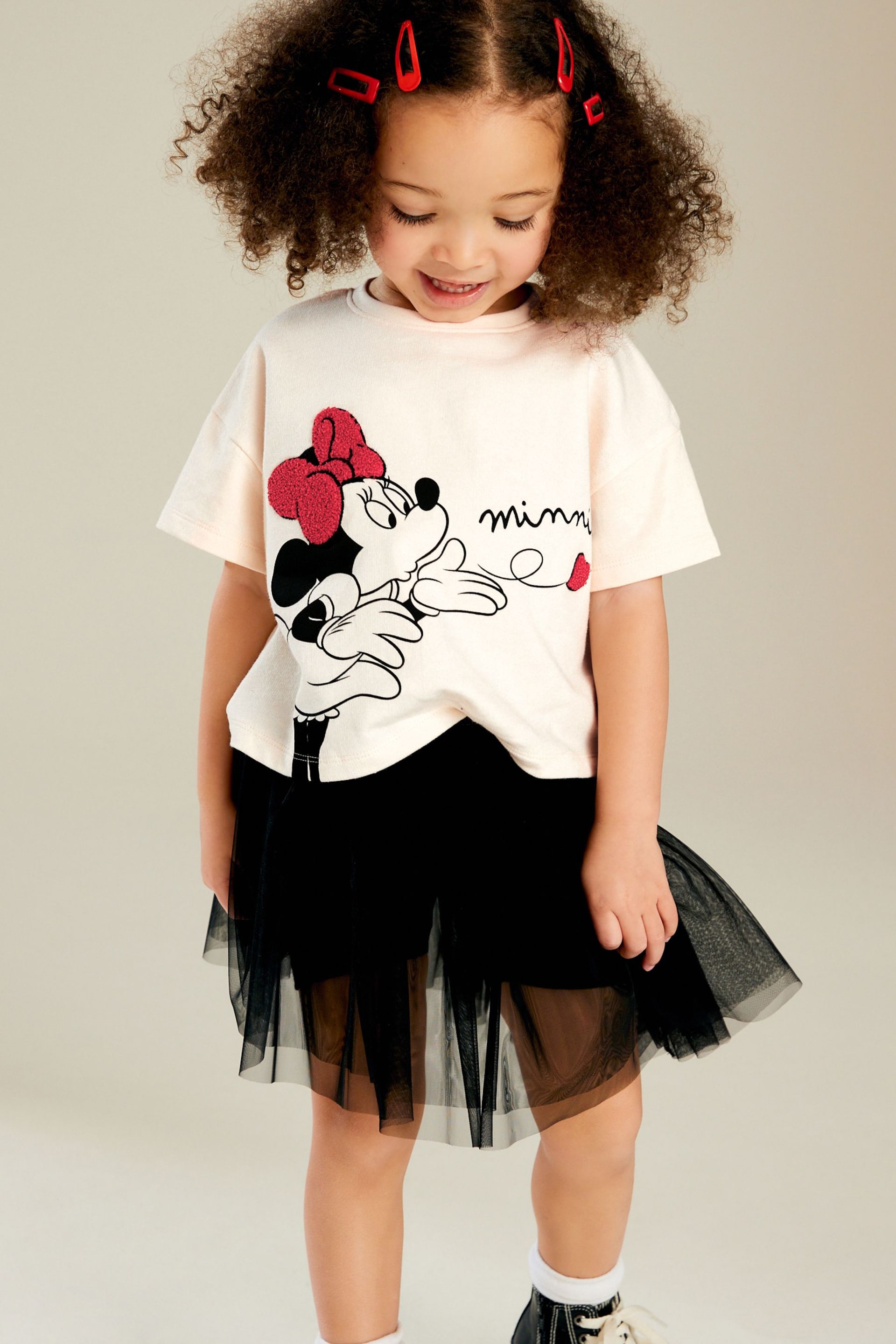 Black/White Minnie and Mickey Skirt Set (3mths-7yrs) - Image 2 of 8