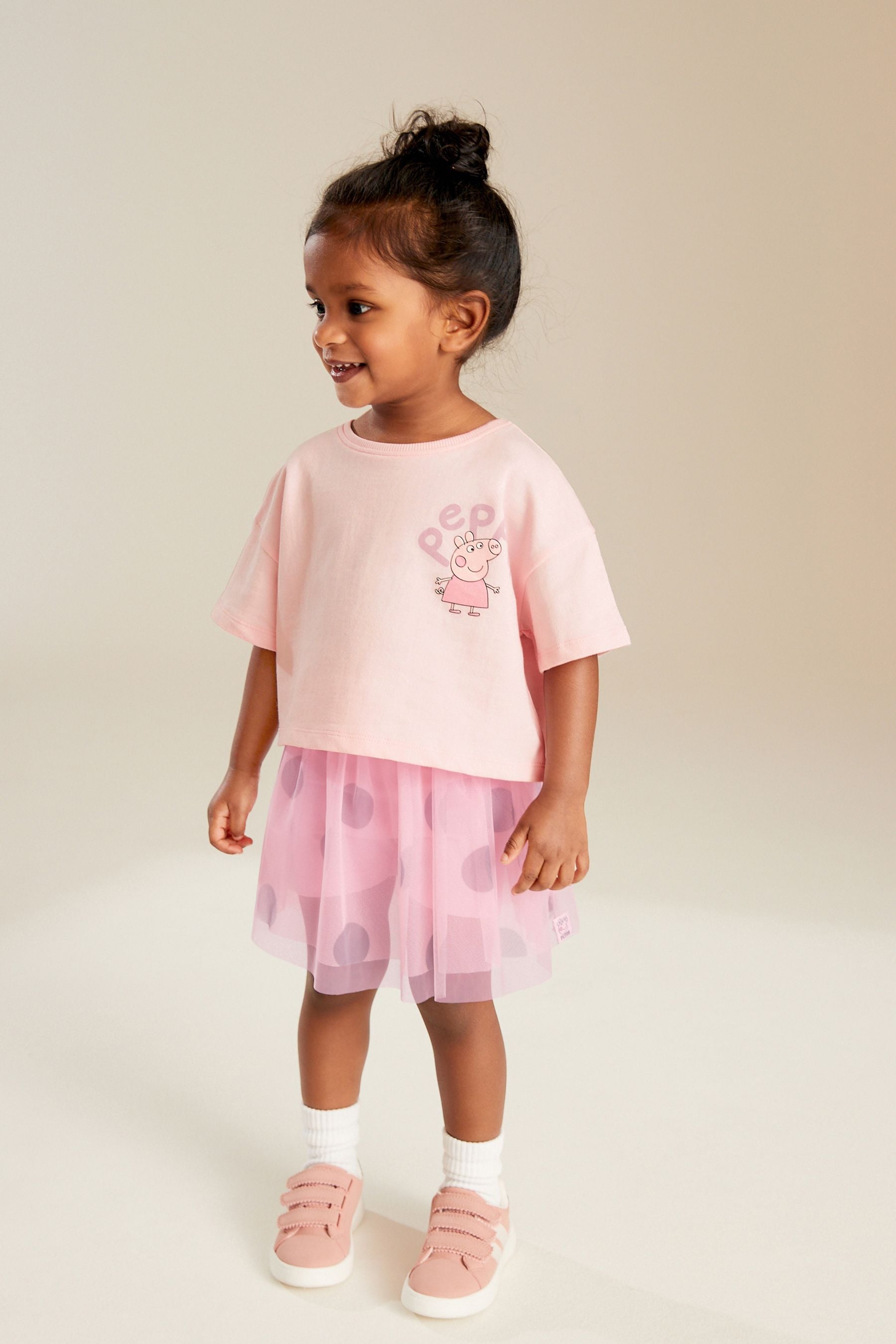 Buy Pink Peppa Pig Skirt and T Shirt Set 3mths 7yrs from the Next UK online shop