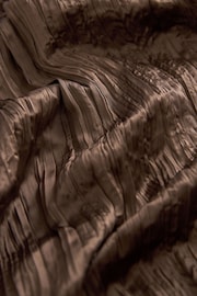 Brown Beaded Detail Crinkle Satin Bandeau Dress - Image 7 of 7
