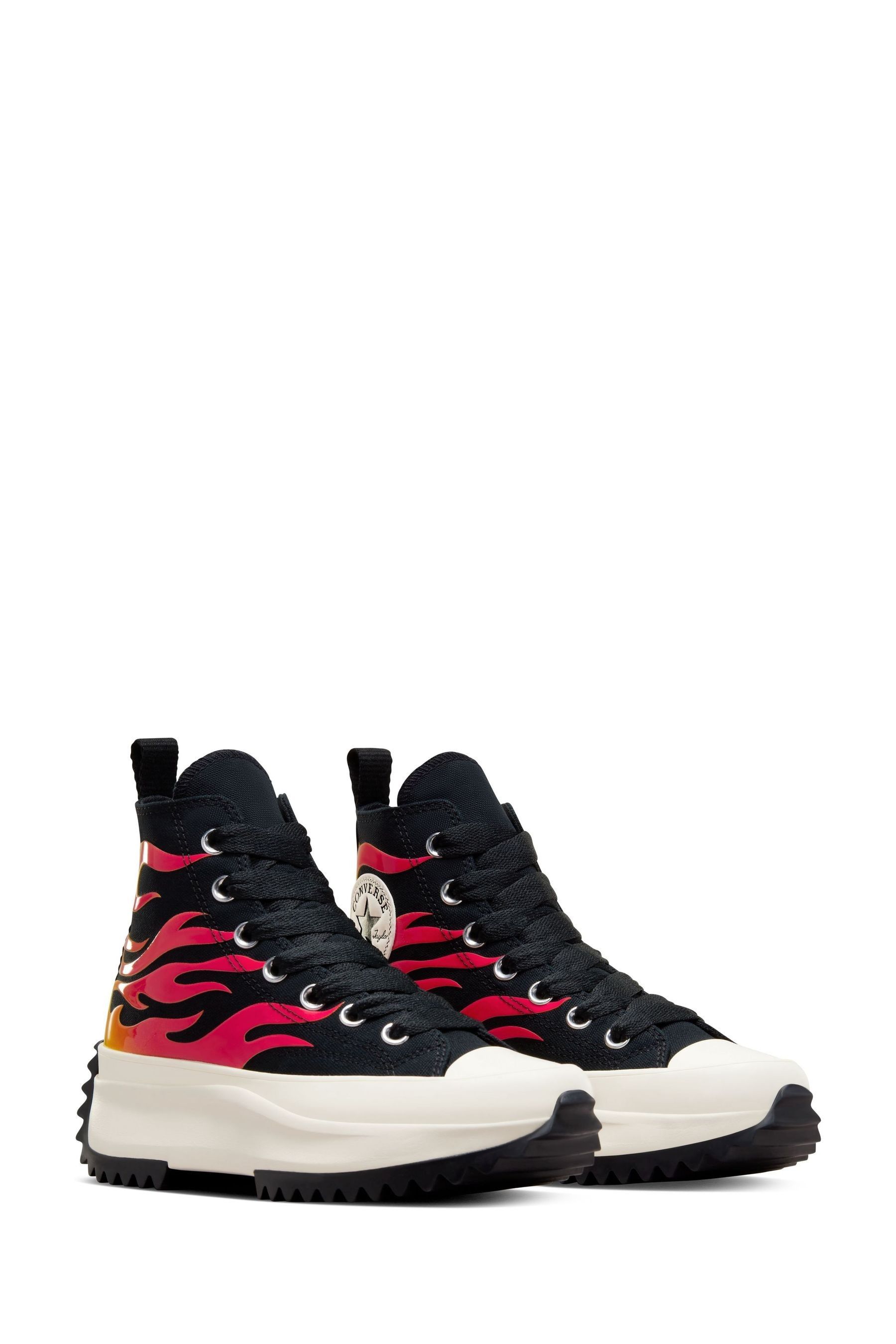 Buy Converse Black Run Star Hike Flame Trainers from Next Luxembourg