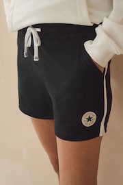 Converse Black 100% Cotton Retro Chuck Terry Shorts - Image 3 of 4