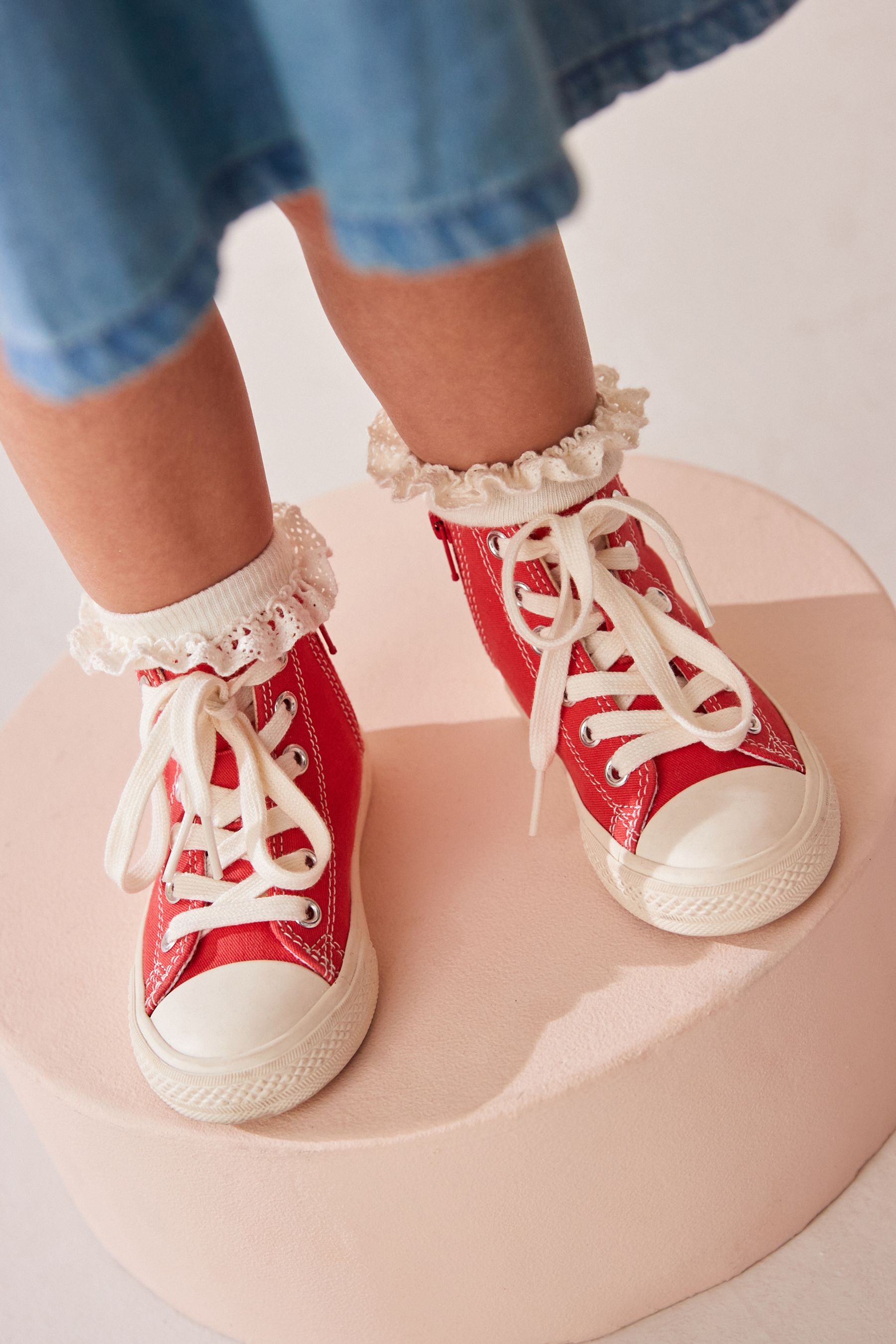 Womens red high tops on sale
