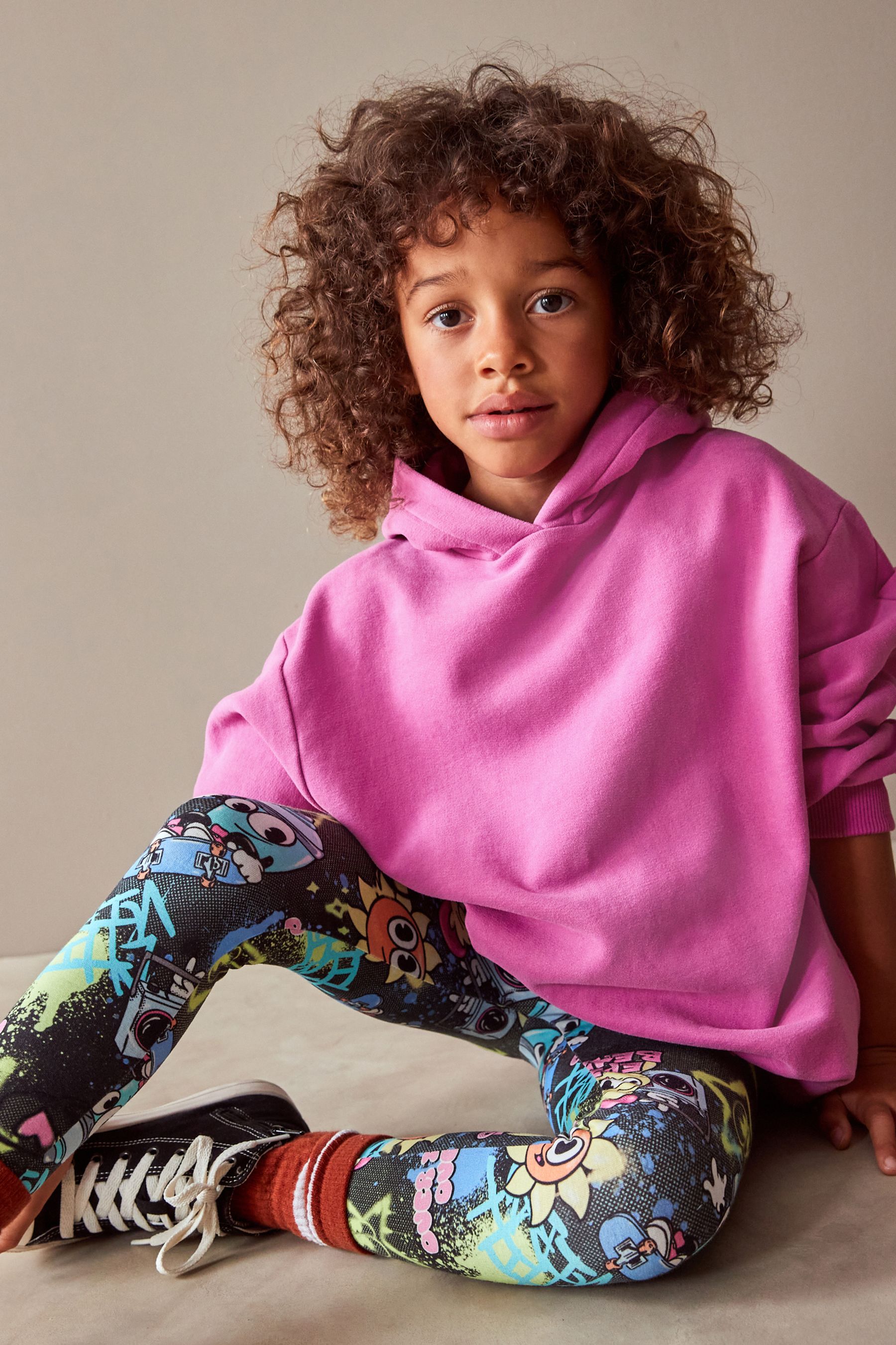 Buy Bright Pink Longline Hoodie 3 16yrs from Next Oman