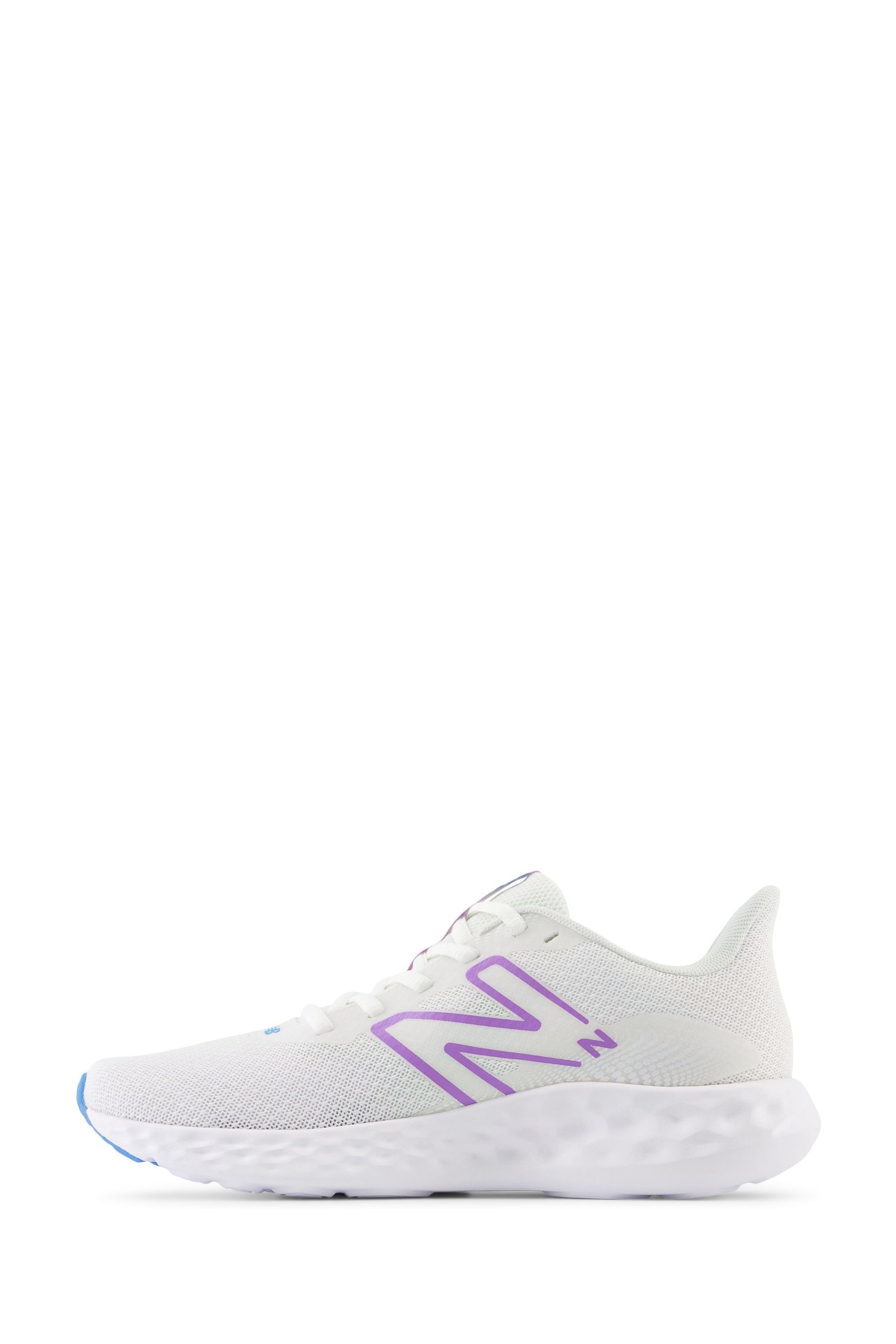 Buy New Balance White Womens 411v3 Trainers from Next Luxembourg