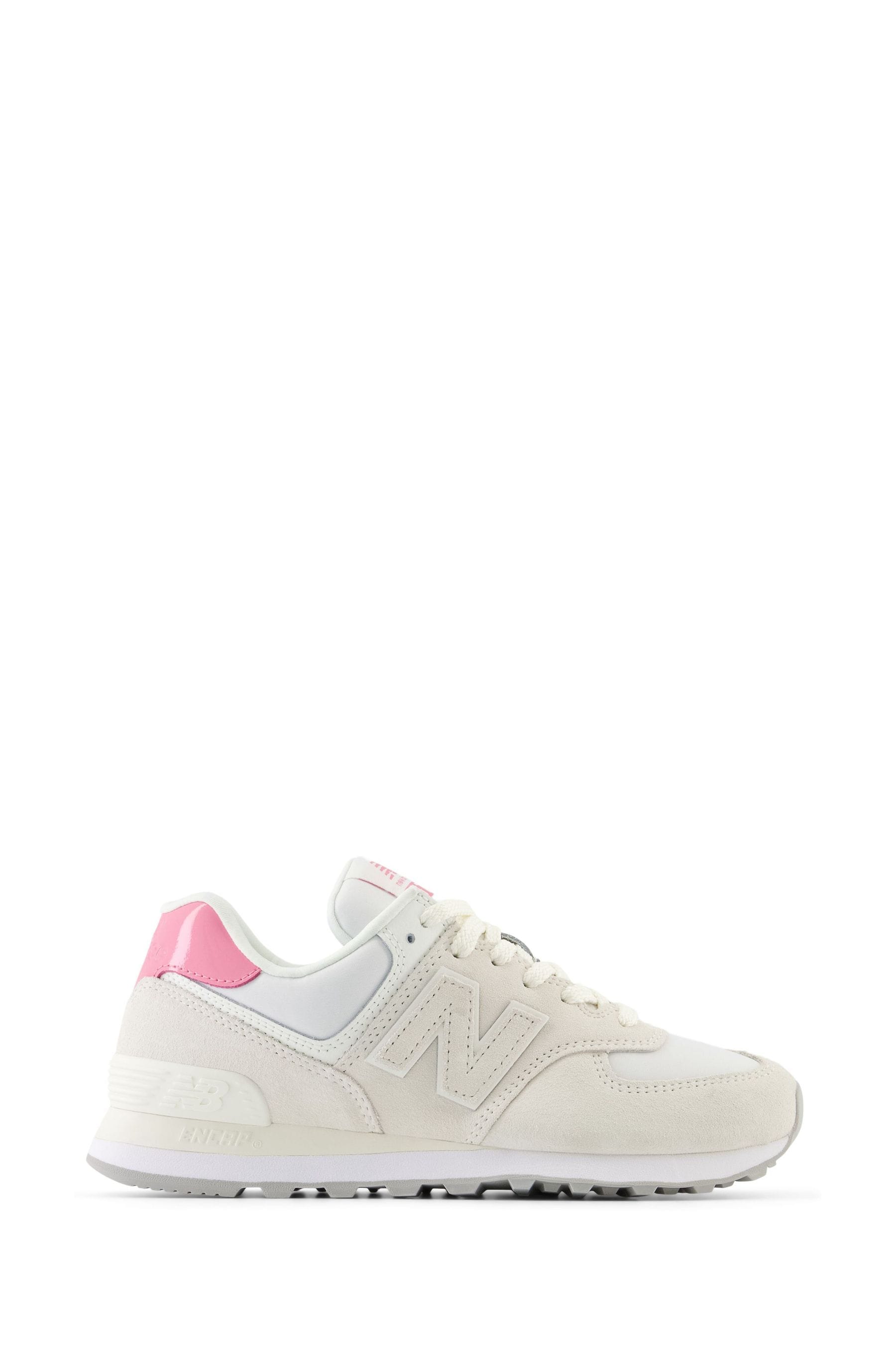 New balance wl574 pink trainers hotsell