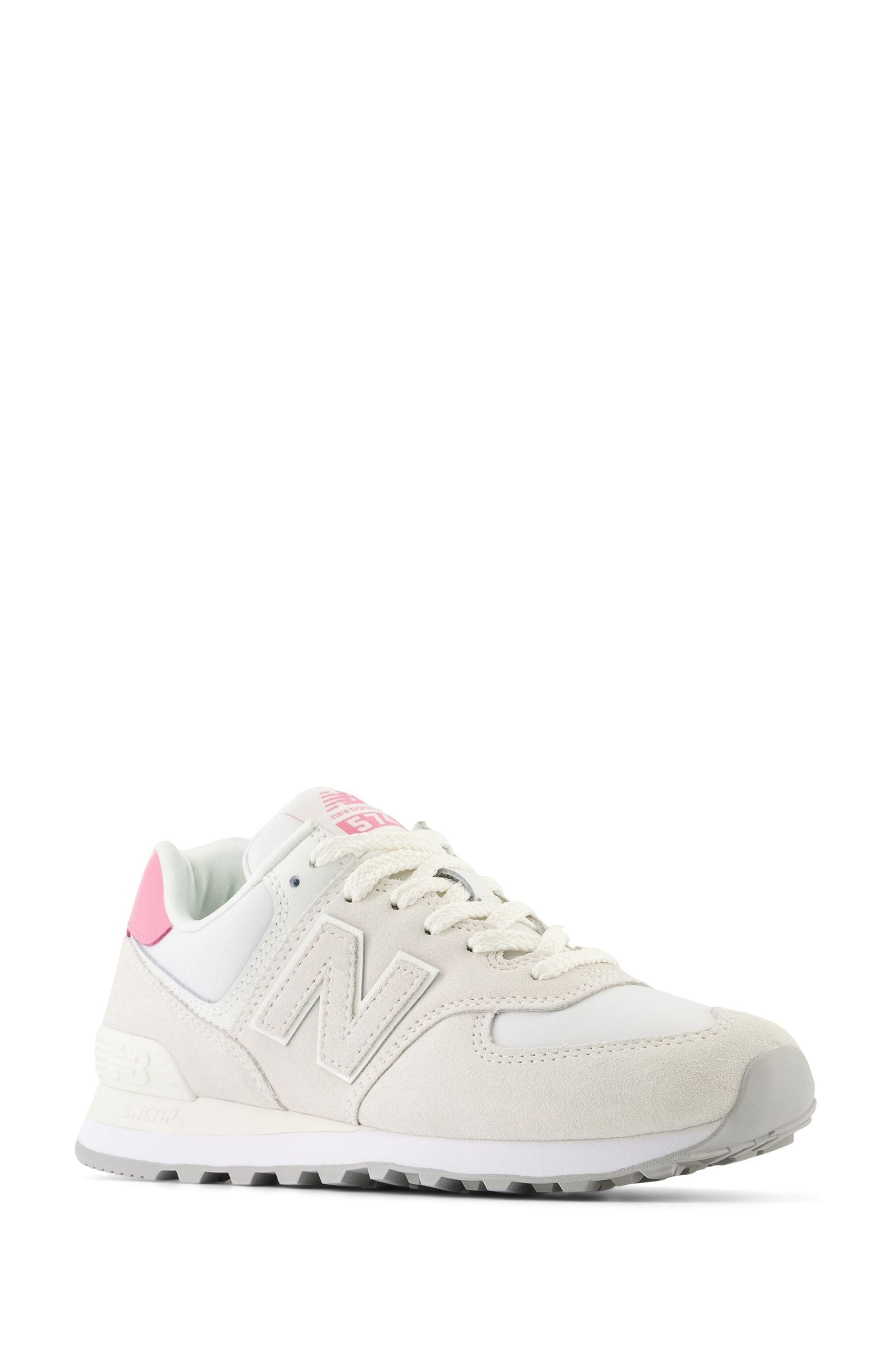 Womens pink new balance trainers discount