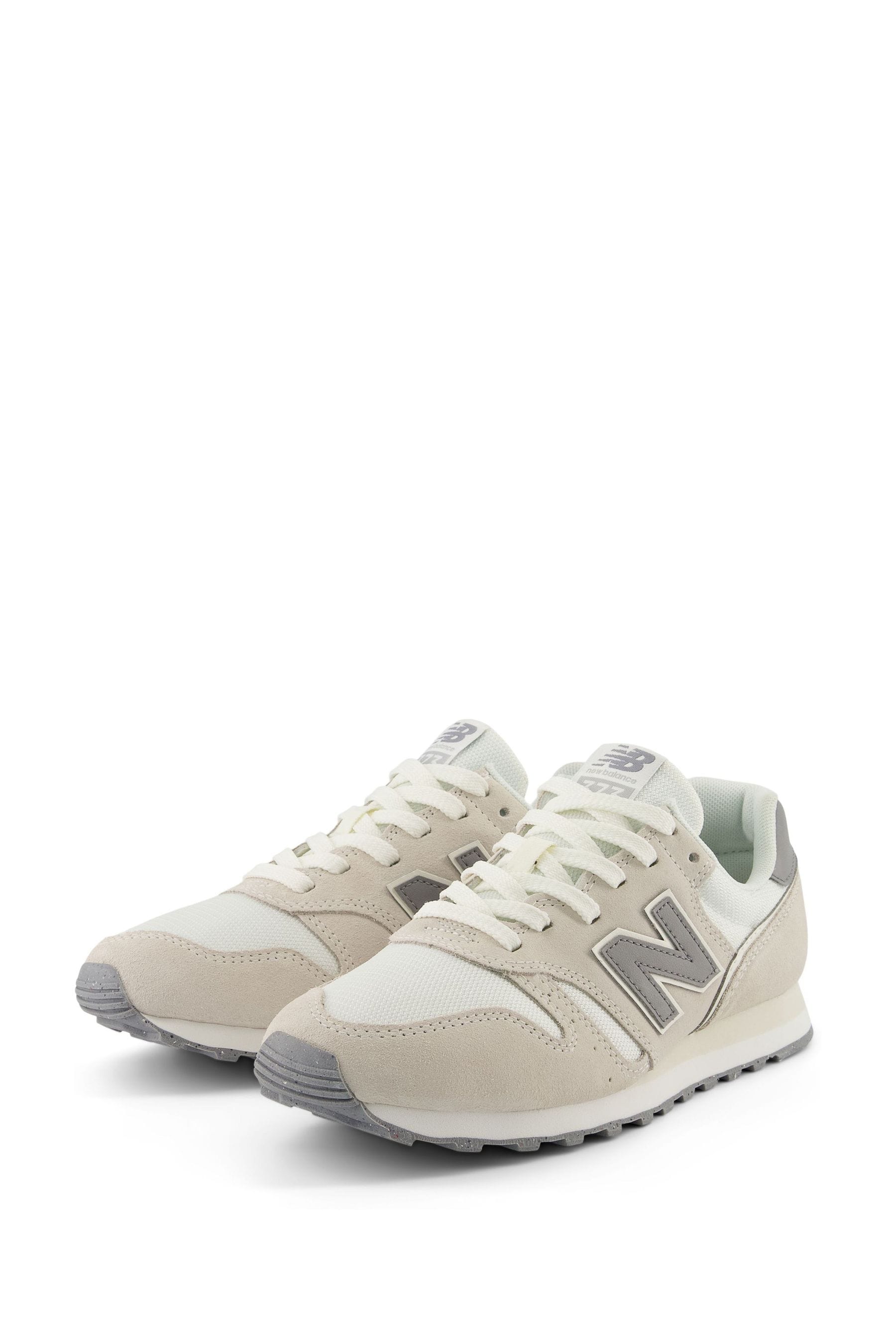 Buy New Balance White Cream Womens 373 Trainers from Next Luxembourg