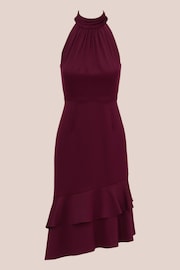 Adrianna Papell Purple Satin Crepe Dress - Image 6 of 7