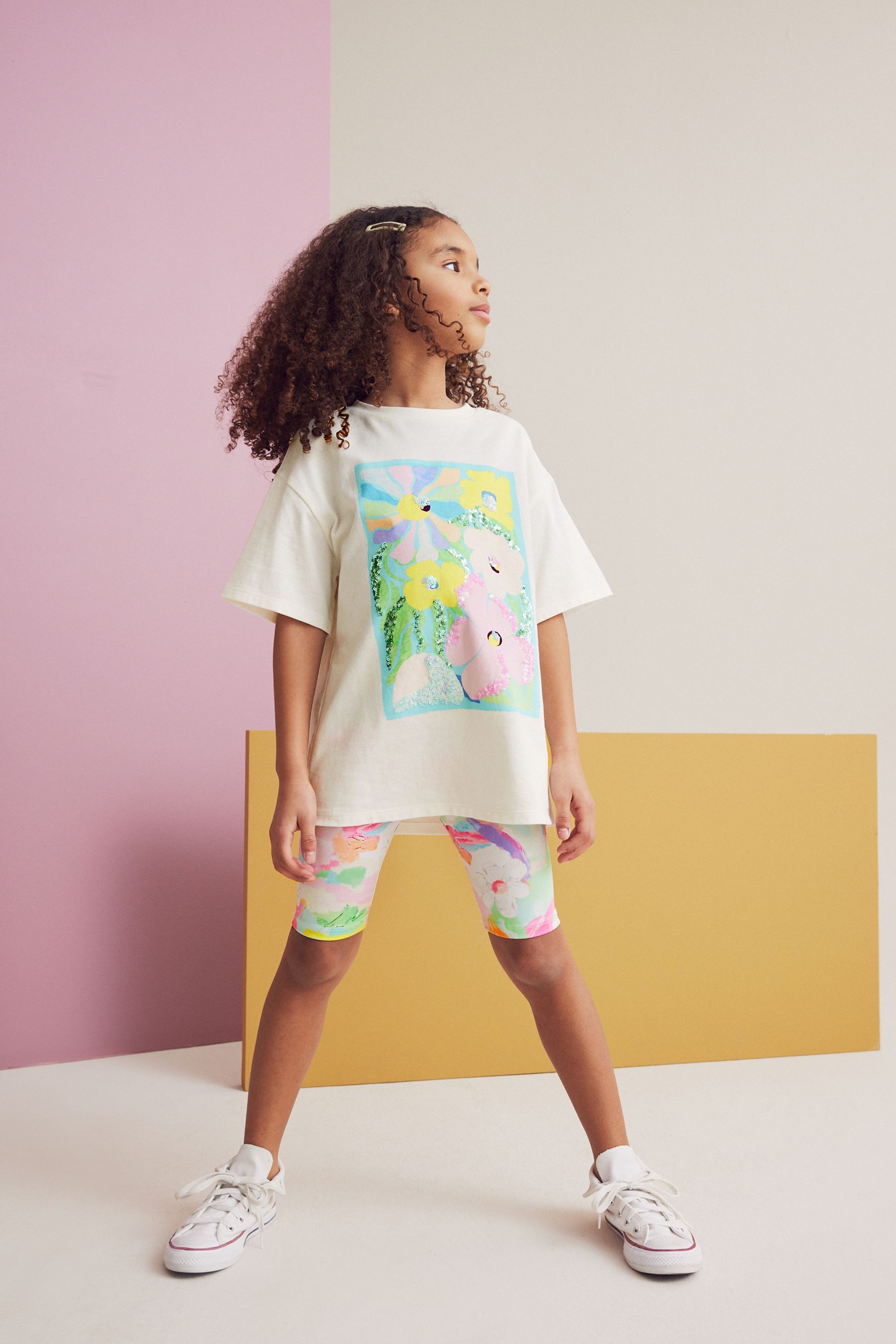 Buy Multi Pink Tie Dye T Shirt And Cycling Shorts Set 3 16yrs from Next Netherlands