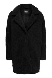 ONLY Black Tailored Cosy Teddy Borg Coat - Image 5 of 5