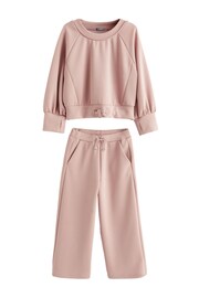 Pink Modal Sweatshirt And Wide Leg Trousers (3-16yrs) - Image 6 of 8
