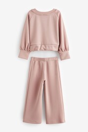 Pink Modal Sweatshirt And Wide Leg Trousers (3-16yrs) - Image 7 of 8