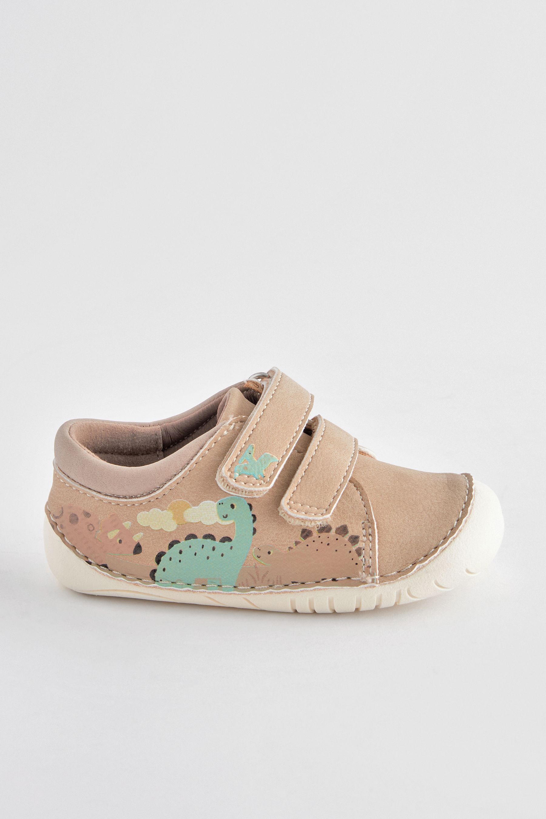 Buy Neutral Dinosaur Scene Standard Fit F Crawler Shoes from Next United Arab Emirates