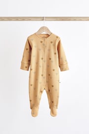 Muted Miniprint Baby Sleepsuit 5 Pack (0mths-2yrs) - Image 9 of 14