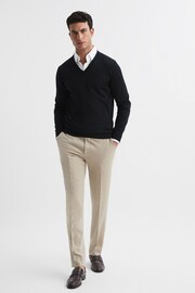 Reiss Navy Earl Merino Wool Jumper - Image 3 of 6