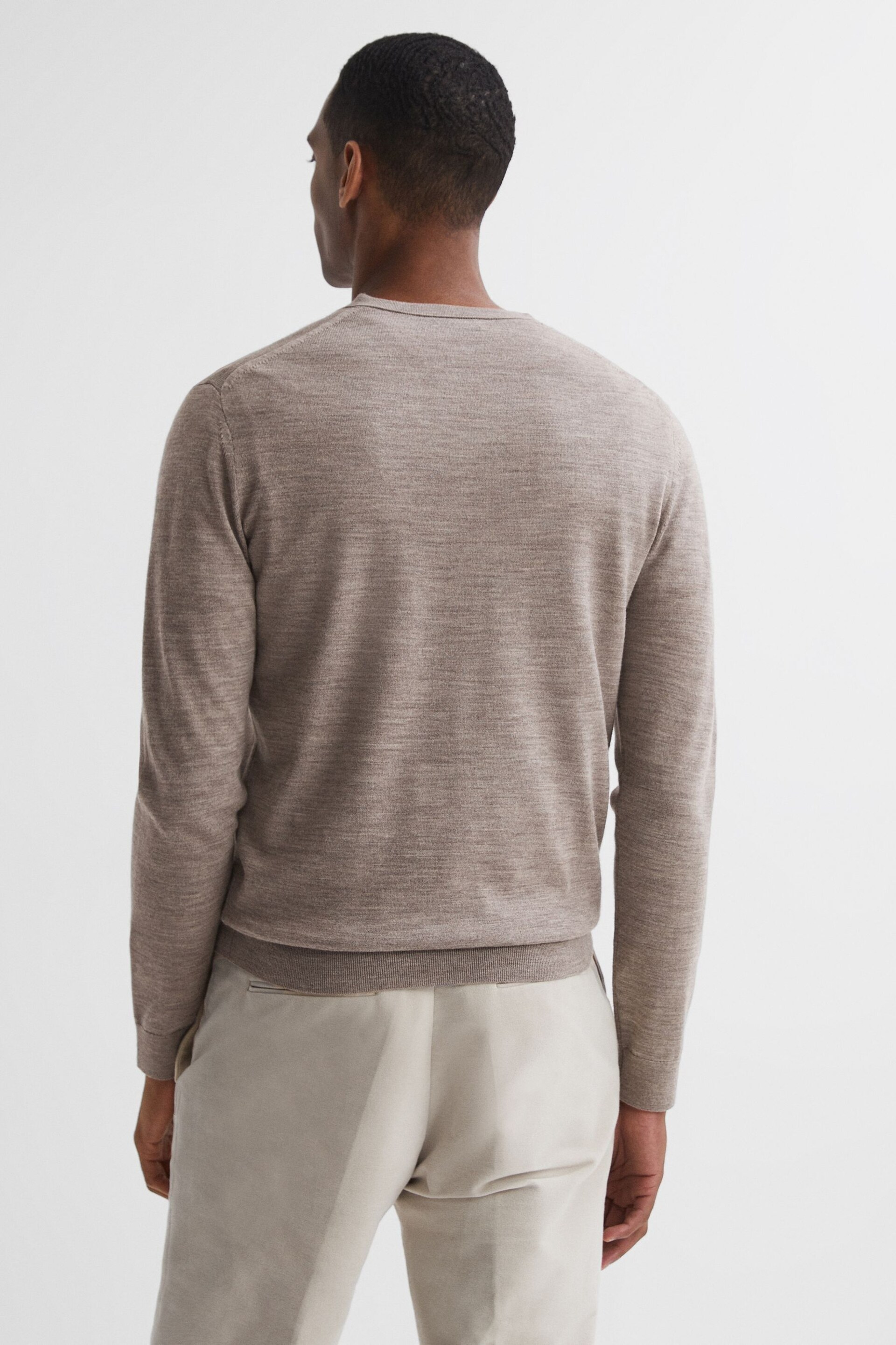 Reiss Woodsmoke Earl Merino Wool Jumper - Image 5 of 5