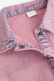 Pink Boxy Denim Shacket (3-16yrs) - Image 4 of 5