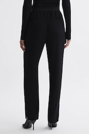 Reiss Black Leona Tapered Split Hem Trousers - Image 4 of 5