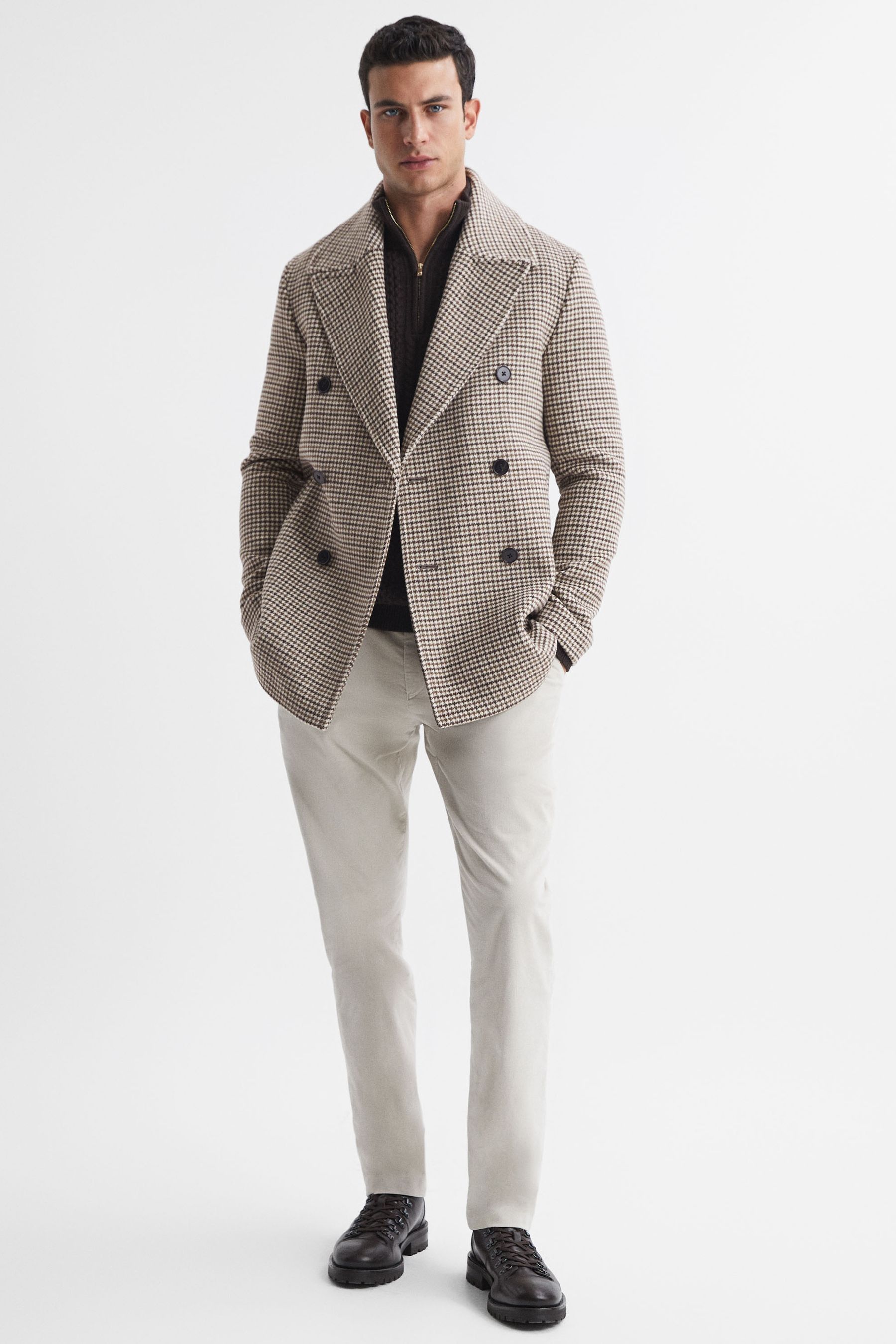 Reiss houndstooth coat online