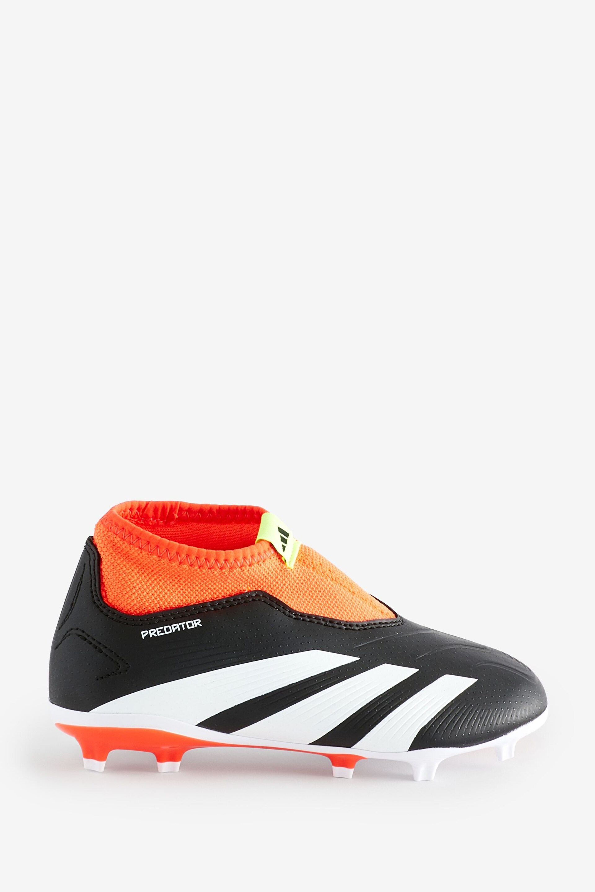 adidas Black Football Predator 24 League Laceless Firm Ground Kids Boots - Image 1 of 9
