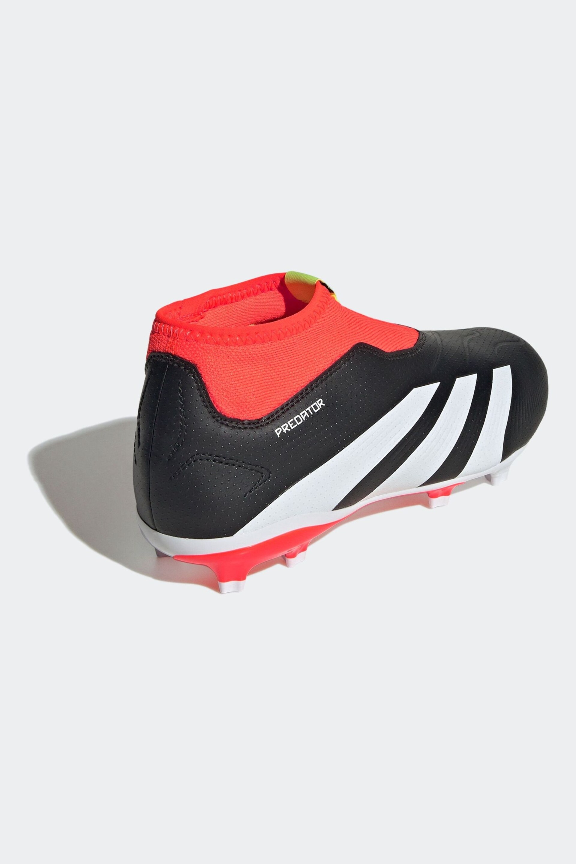 adidas Black Football Predator 24 League Laceless Firm Ground Kids Boots - Image 3 of 9