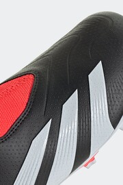 adidas Black Football Predator 24 League Laceless Firm Ground Kids Boots - Image 8 of 9