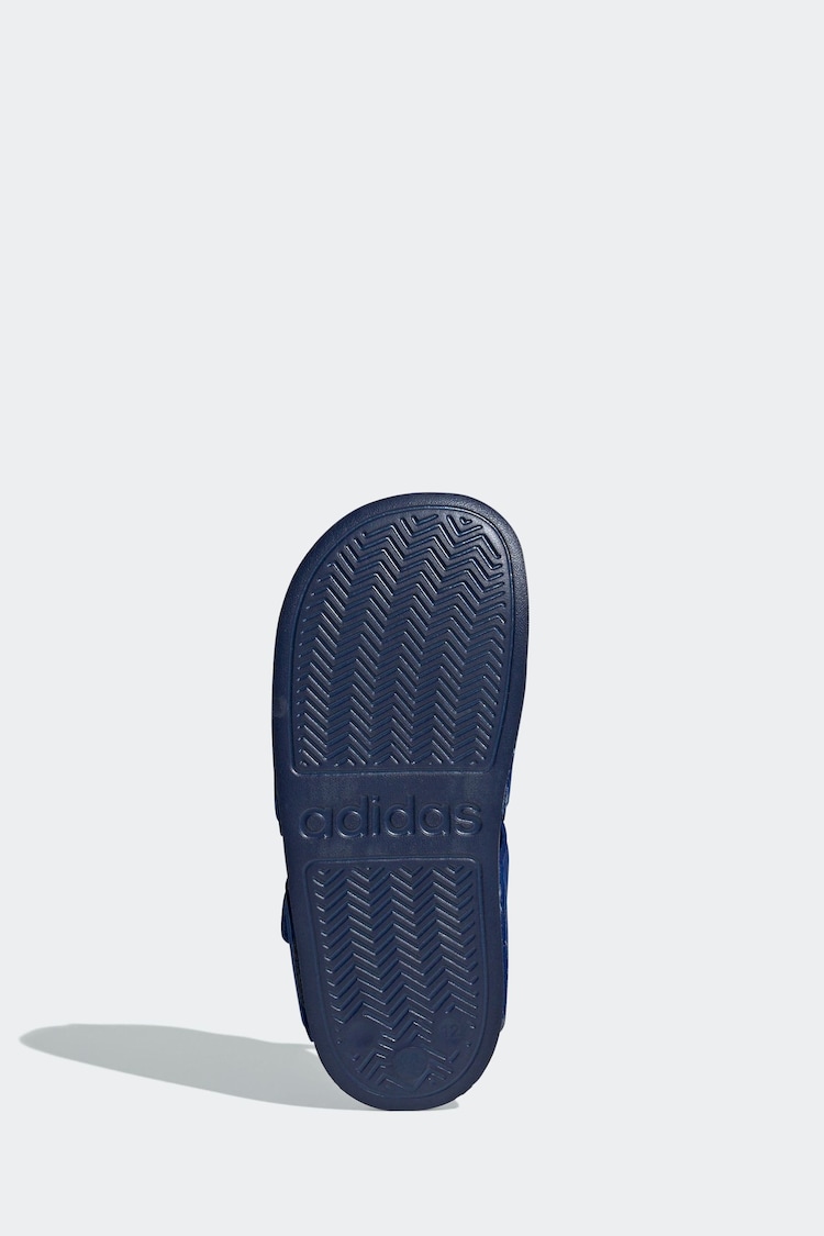 adidas Blue Adilette Kids Sandals - Image 6 of 8