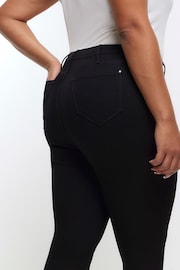 River Island Black Curve High Rise Skinny Jeans - Image 4 of 5
