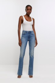 River Island Blue Slim Straight Non-Stretch Jeans - Image 3 of 7