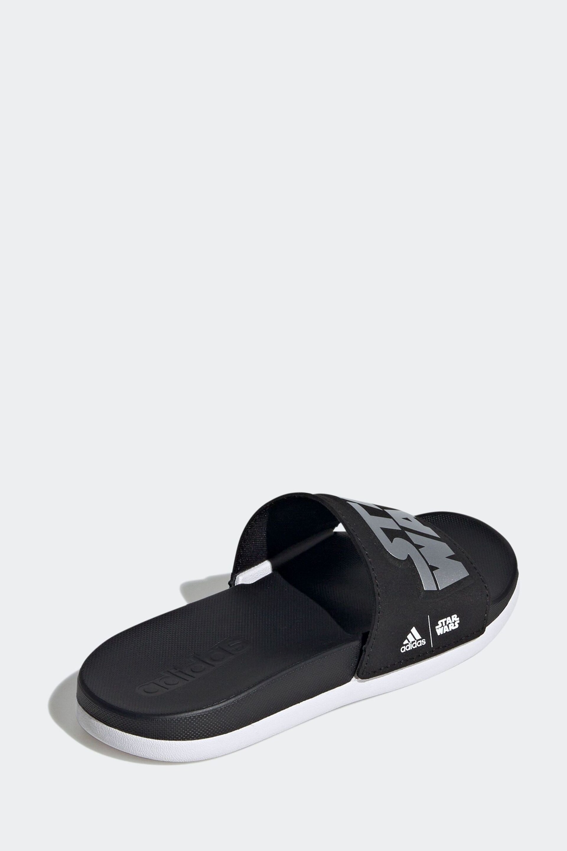 adidas Black Adilette Comfort Star Wars Sandals - Image 3 of 9