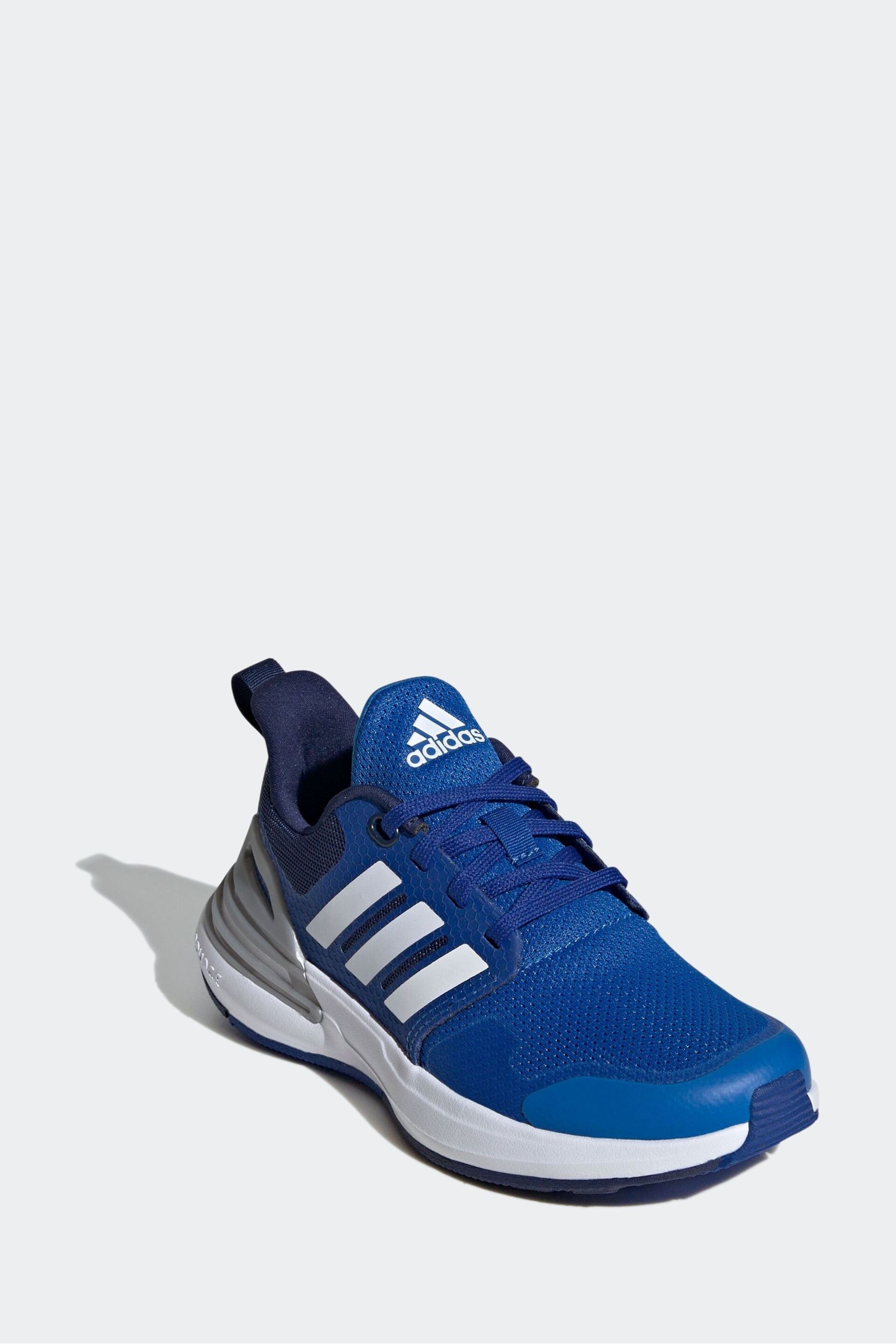 adidas Blue Sportswear Kids Rapidasport Bounce Lace Trainers - Image 2 of 9