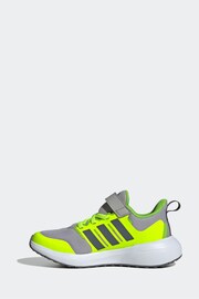 adidas Grey Kids Sportswear Fortarun 2.0 Cloudfoam Elastic Lace Top Strap Trainers - Image 2 of 9