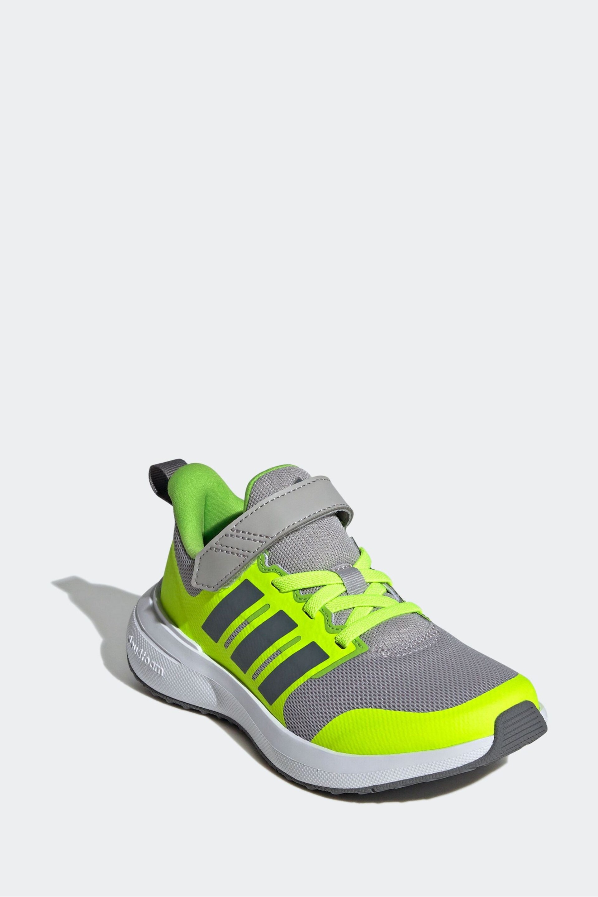 adidas Grey Kids Sportswear Fortarun 2.0 Cloudfoam Elastic Lace Top Strap Trainers - Image 4 of 9