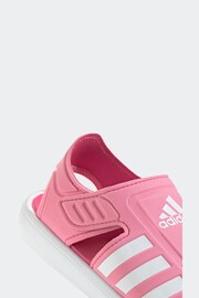 adidas Pink Adilette Junior Sandals - Image 8 of 8