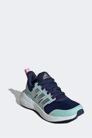 adidas Blue Sportswear Fortarun 2.0 Cloudfoam Lace Trainers - Image 3 of 9