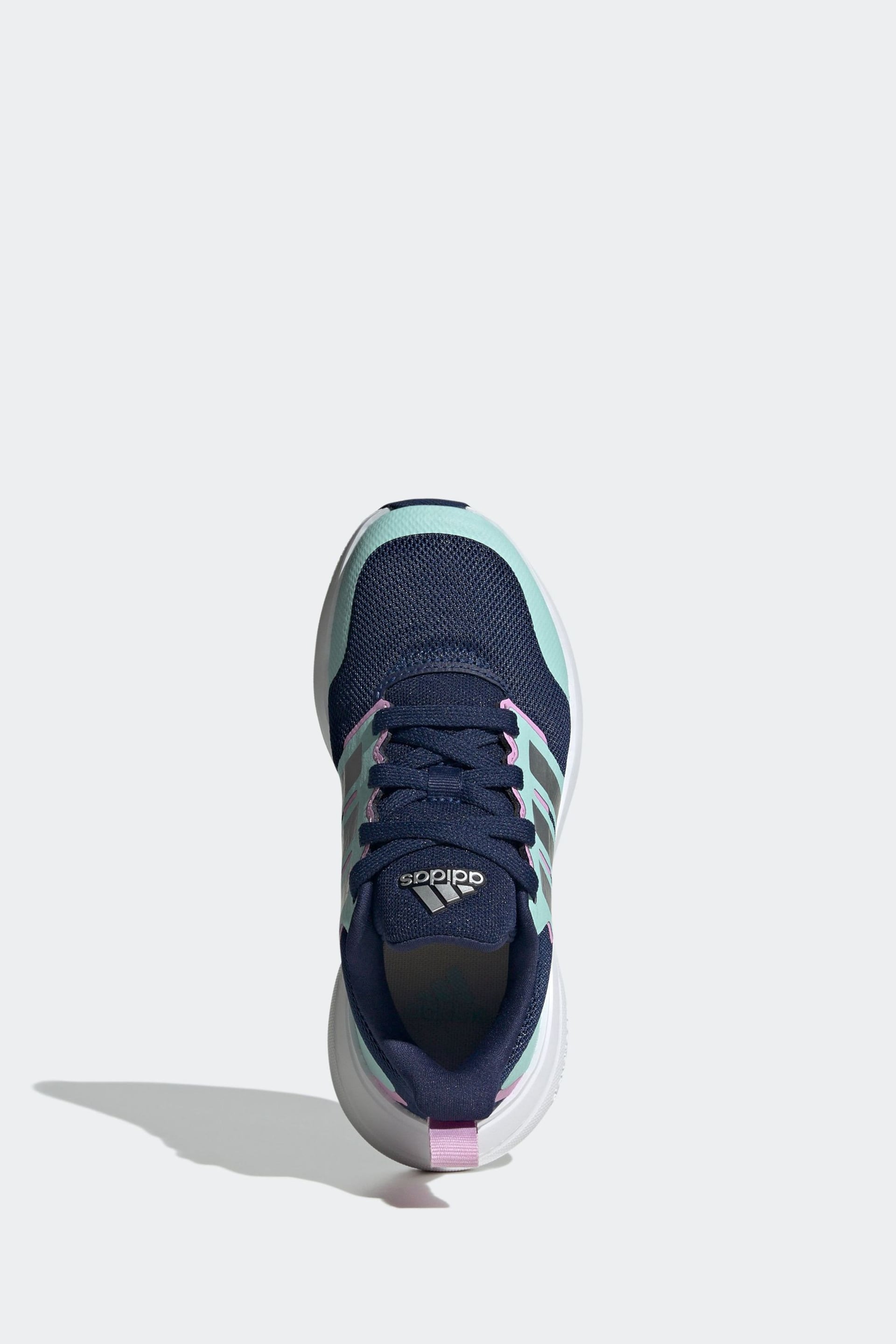 adidas Blue Sportswear Fortarun 2.0 Cloudfoam Lace Trainers - Image 6 of 9