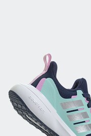 adidas Blue Sportswear Fortarun 2.0 Cloudfoam Lace Trainers - Image 8 of 9