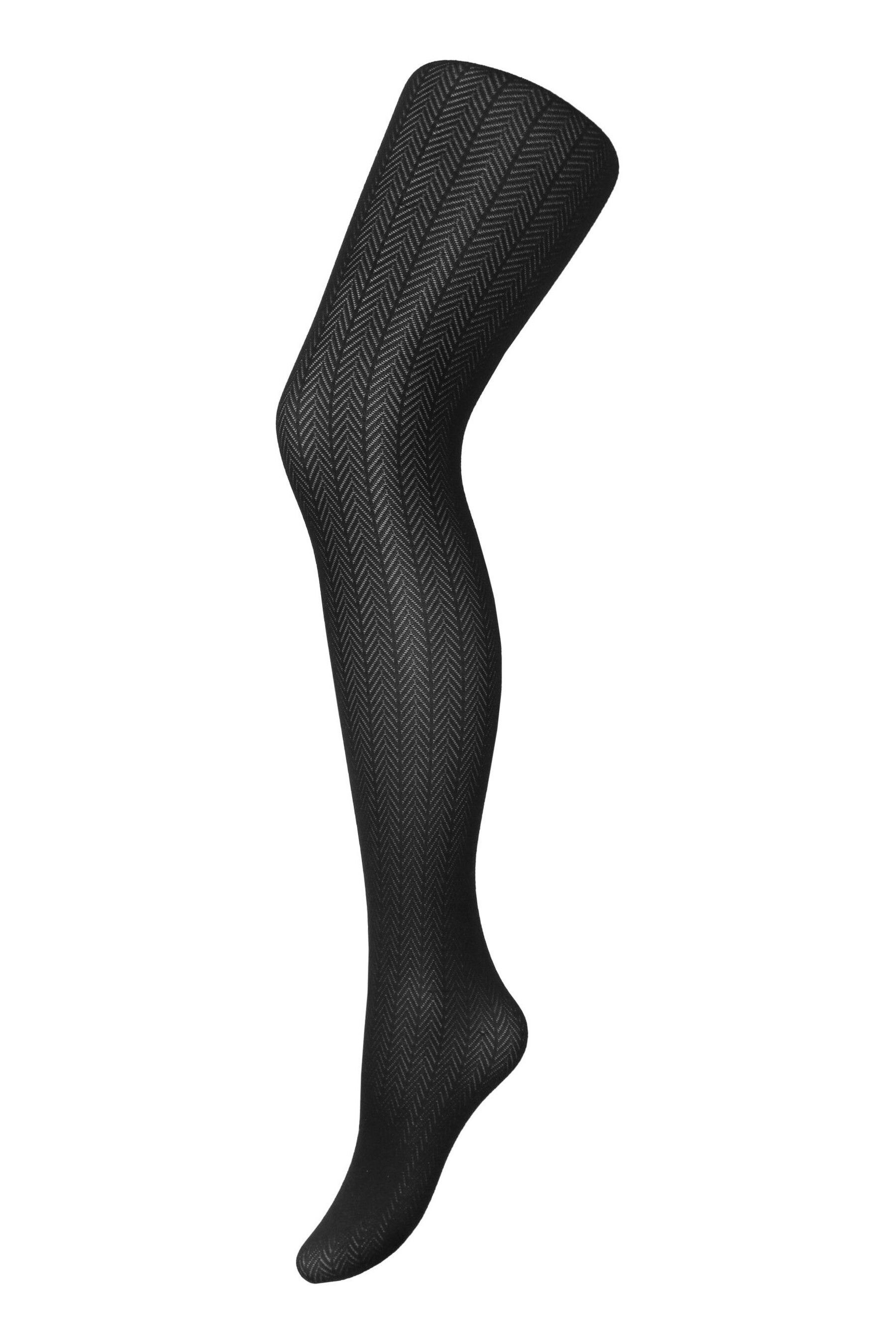 Pour Moi Black Herringbone Tights