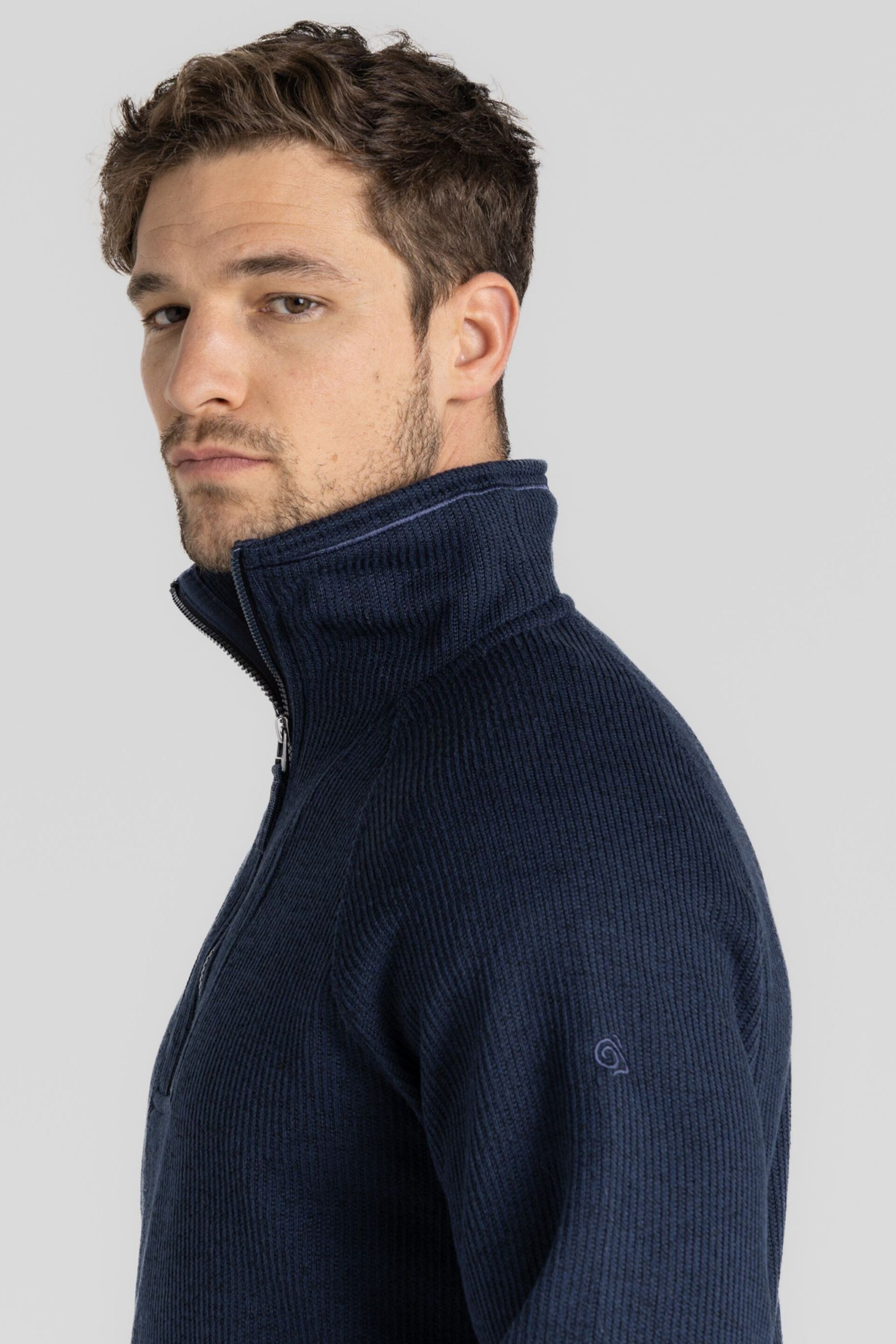 Craghoppers Blue Wole Half Zip Top - Image 5 of 7