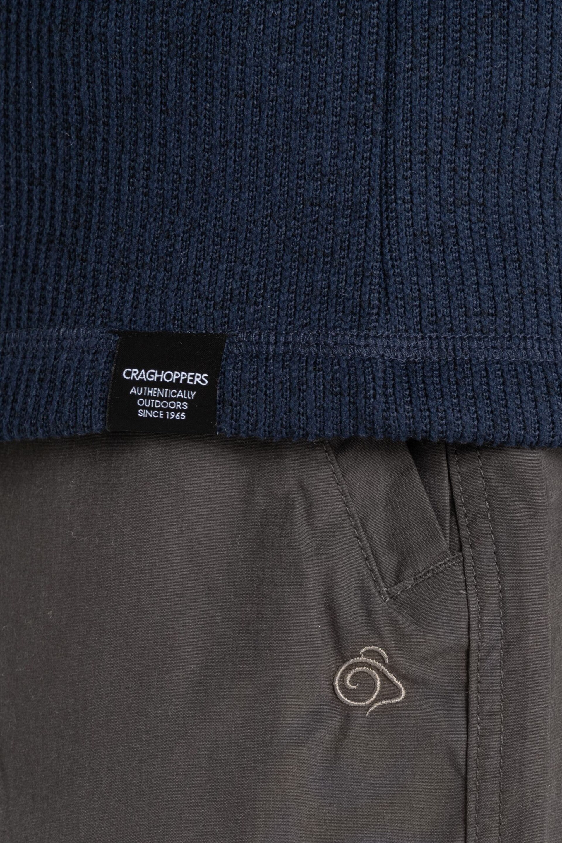 Craghoppers Blue Wole Half Zip Top - Image 7 of 7