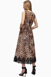 AllSaints Brown Ella Evita Dress - Image 2 of 6