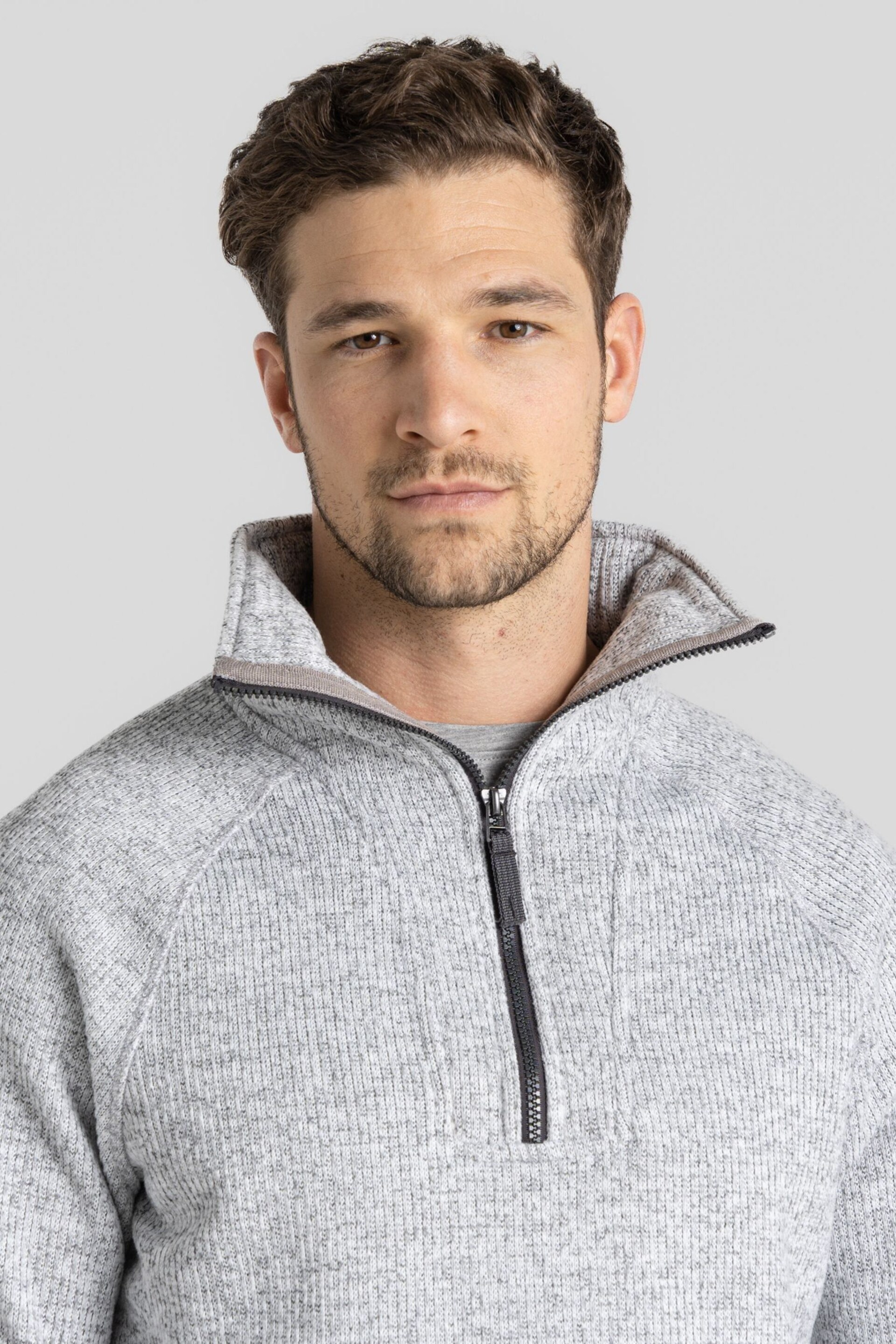 Craghoppers Grey Wole Half Zip Top - Image 4 of 7