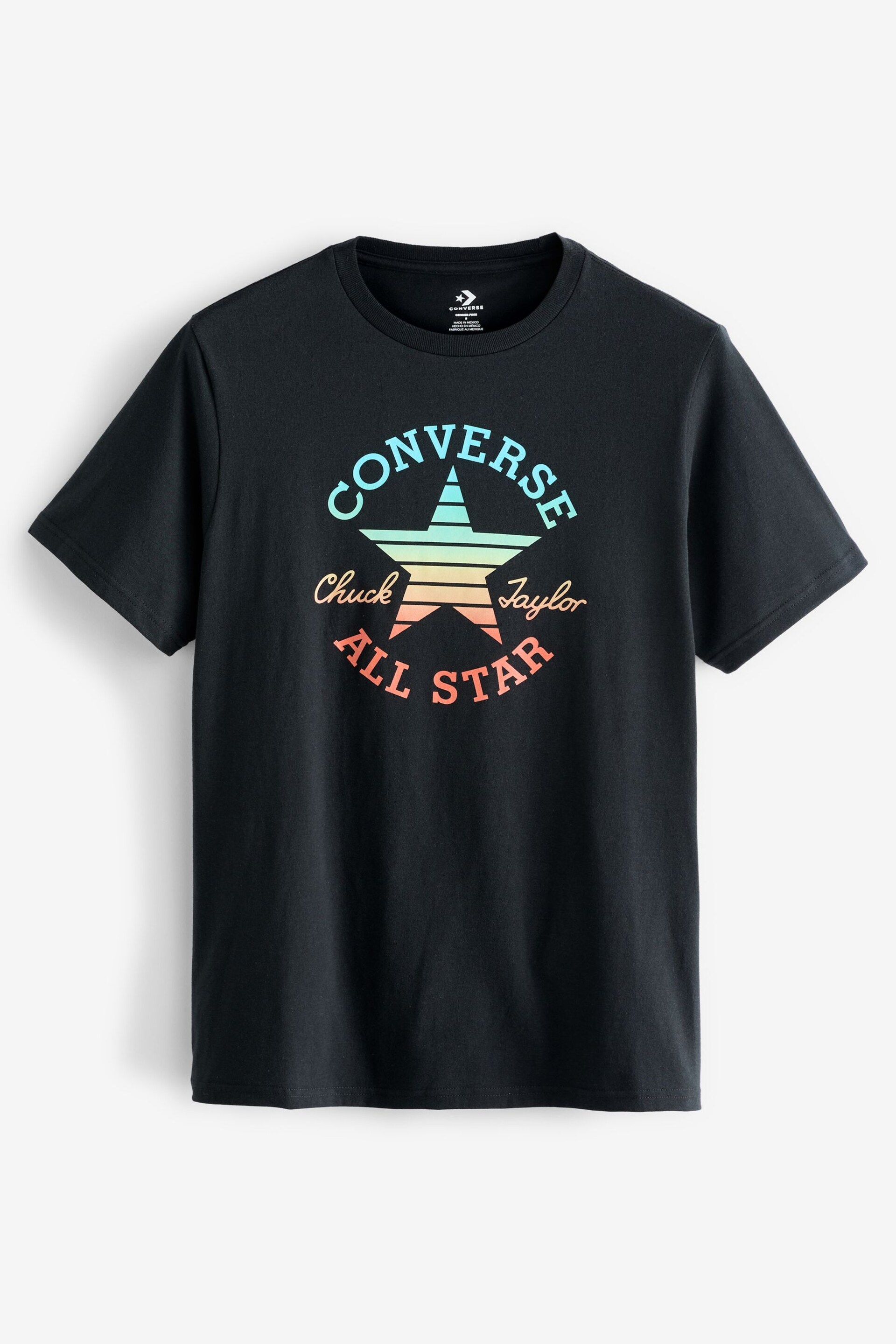 Converse Black Retro Chuck Patch Gradient Tshirt - Image 4 of 4