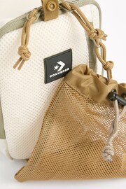 Converse Cream Mesh Convertible Crossbody Bag - Image 4 of 5