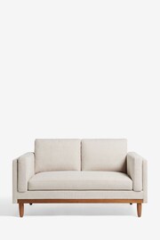 Tweedy Plain Light Natural Kayden Compact 2 Seater Sofa In A Box - Image 2 of 6